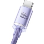 Baseus CAJY000505 Kábel USB-A (M) - USB-C (M) 2 m fialová / 100W (CAJY000505)