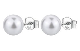 Brosway Strieborné náušnice s umelou perlou Infinite White Fancy FIW143