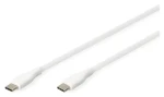 Digitus / USB-C kábel / silikónový / 2 m / biela (AK-300341-020-W)