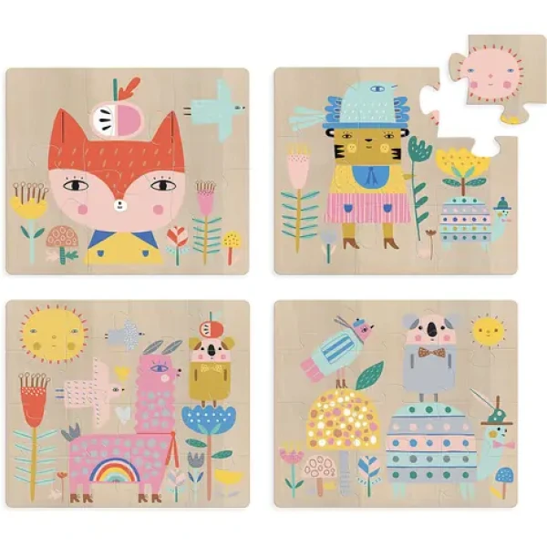 Vilac Drevené puzzle rozvíjajúce sa príbeh