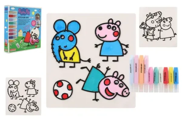 Teddies Okenné samolepky a omaľovánky Peppa Pig