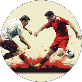 Jedlý papier 2 futbalisti 3 19,5 cm - Pictu Hap - Pictu Hap