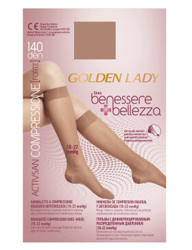 Golden Lady Benessere & Bellezza 140 den ponožky nero/černá M/L