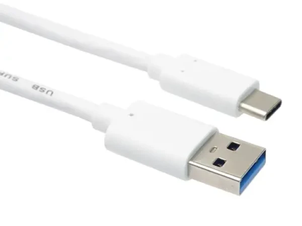 PremiumCord kábel USB-C - USB-A biela / Dátový kábel / USB 3.2 Gen 2 / 10 Gbit/s / 60W PD / 3 m (ku31ck3w)