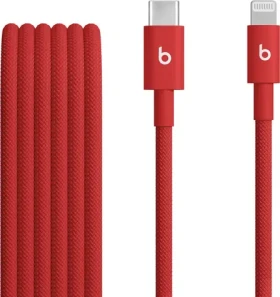 Beats kábel USB-C (M) - Lightning (M) 1.5m červená / opletený (MFEH4EE/A)