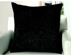 Dekoračný vankúš Bouclé 45x45 cm, antracitová%