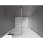 MEXEN/S - Velár posuvné sprchové dvere 120, transparent, nikel kartáčovaný 871-120-000-01-97