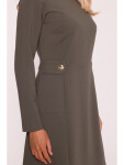Dámske šaty S419 Khaki tmavozelená - Stylove XL khaki-tm.Zelená
