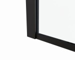 HOPA - Sprchové dvere BELVER BLACK - Farba rámu - Čierna, Rozmer A - 120 cm, Smer zatvárania - Univerzálny Ľavé / Pravé, Výplň - Číre bezpečnostné sklo - 8 mm BCBELV12BCN