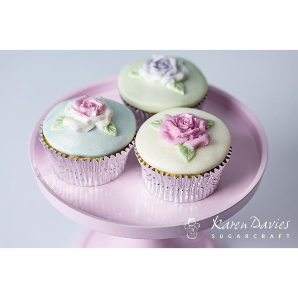 Silikonová forma na růži na capcaky 33x11cm - Karen Davies - Karen Davies