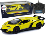 Mamido Športové auto na diaľkové ovládanie RC Lamborghini Veneno 1:24 žlté