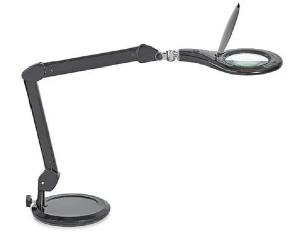 Maul Makro čierna / Lupová stolná LED lampa / výškovo nastaviteľná (8263690)