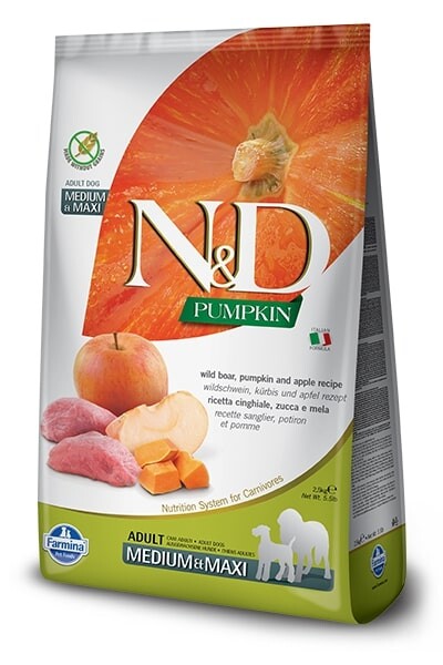 N&amp;D Pumpkin Dog Medium/Large Adult Boar/Apple Grain-free