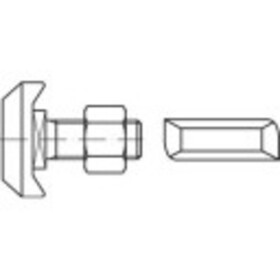 Závitové dosky pre skrutky s Kladivové hlavou 161575 M20 oceľ,Zn.20 ks; 161575