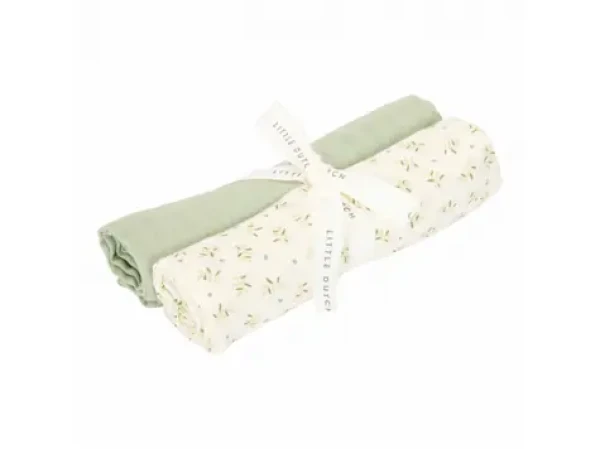 Little Dutch Plienky 70x70cm Blueberry Leaves Sage 2 ks (TE51814034LD)