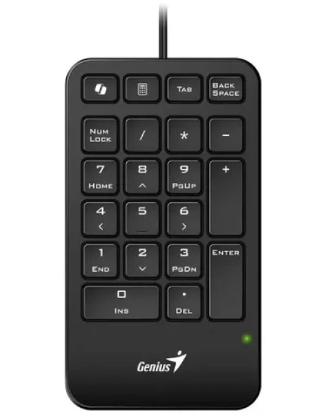 Genius NumPad 125 čierna / Drôtová numerická klávesnica / USB-C / slim design (31300019401)
