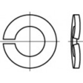 TOOLCRAFT 1060485 pérová podložka Vnútorný Ø: 3.1 mm DIN 128 nerezová ocel 1000 ks; 1060485