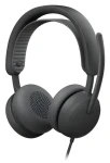 Logitech Zone Wired 2 for Business grafitové / Drôtové slúchadlá s mikrofónom / USB / 1.9 m (981-001618)