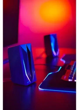 URage BLAST-R200 čierna / Herné reproduktory / 2.0 / RGB / USB (186093)