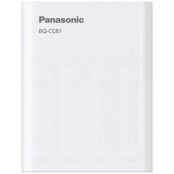 Panasonic BQ-CC87 +4x eneloop AA nabíjačka na okrúhle akumulátory NiMH micro (AAA), mignon (AA); 52087040