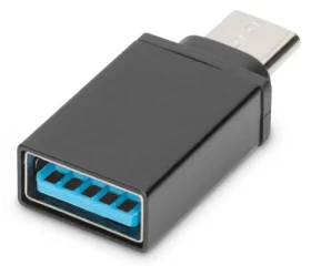 Digitus / Redukcia USB-C - USB-A / USB 3.0 / 5 Gbps / 3 A / čierna (AK-300506-000-S)