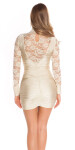 Sexy Minidress with lace, gathered Einheitsgroesse