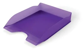 Durable Basic transparentná fialová / Odkladač na dokumenty / A4-C4 / stohovateľný / plast (1701674992)