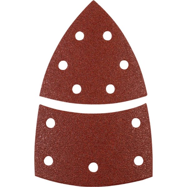 Kwb 496106 brúsny papier pre delta brúsky Zrnitosť 60 (d x š) 62, 93 mm, mm x 100 mm 5 ks; 496106