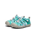 Dievčenské sandále KEEN SEACAMP II CNX bright aqua/giggle pink - 34