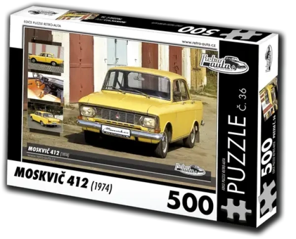 RETRO-AUTA Puzzle Moskvič 412 (1974), č. 36