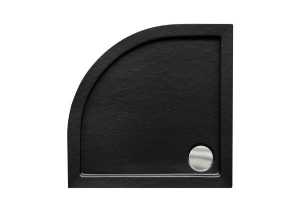 BESCO - ARON STONE EFFECT, štvrťkruhová sprchová vanička - Rozmer A - 90 cm, Rozmer B - 90 cm, Rozmer C - 5.5 cm OLBVANACARO90S