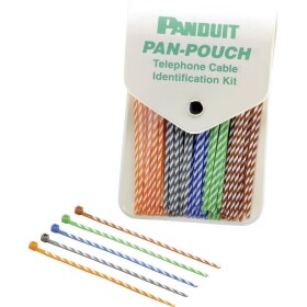 Panduit PP5X50F, PP5X50F, sťahovacie pásky, 2.50 mm, 102 mm, modrá, oranžová, zelená, hnedá, sivá, s farebným označením, 250 ks; PP5X50F