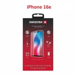 Swissten FULL GLUE COLOR FRAME CASE FRIENDLY sklo pre Apple IPHONE 16e čierna (54501876)