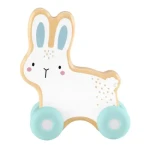 Mattel Fisher Price drevený zajačik na kolieskach