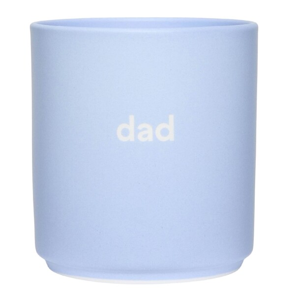 DESIGN LETTERS Porcelánový hrnček Dad Dusty Blue 300 ml
