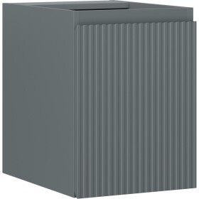 MEXEN/S - Rivel kúpeľňová skrinka pod umývadlo 35, 1 dvierka, reliéf, grafit mat 91A21-03547-1-BF66