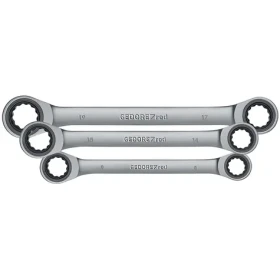 Gedore RED R07405006 / Sada obojstranných očkových račňových kľúčov / 8-19 mm / 6 ks (3300898)