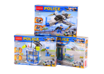 Mamido Policajná loď, lietadlo, vrtuľník, stavebné kocky, modrý mix