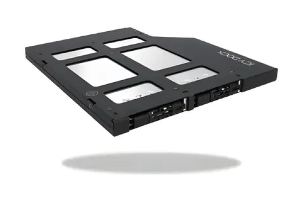 Icy Dock ToughArmor MB852M2PO-B čierny / Rámček pre SSD / 2x M.2 NVMe / SFF-8612 / do 5,25" pozícia (MB852M2PO-B)