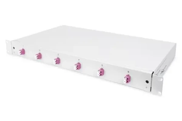 Digitus DN-96330-4 sivá / Optický spojovací box / 1U / 6x LC duplex / OM4 (DN-96330-4)