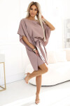 Dámske šaty 287-37 SOFIA - NUMOCO mocca 2XL/3XL