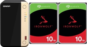 Qnap TS-264-8G + 2x Seagate IronWolf 10TB (ST10000VN000)