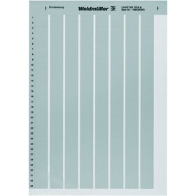 Weidmüller 1975160000 LM MT300 105X105 SI tlačiareň pre popisovacie systém Druh montáže: nalepenie Potlačiteľná plocha: 105 x 105 mm strieborná Počet markerov:; 1975160000