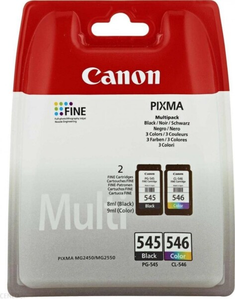 Canon tusze PG545/CL546 Multipack (black, cyan, magenta, yellow)