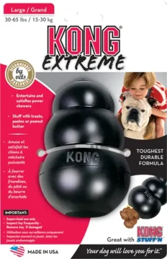 KONG Hračka Extreme Wobbler čierna L / Odolná prírodná guma / Aportovacia / 15-30 kg (CA11124)