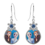 Disney Pôvabné visiace náušnice Anna a Elsa Frozen ES00018SRML.CS