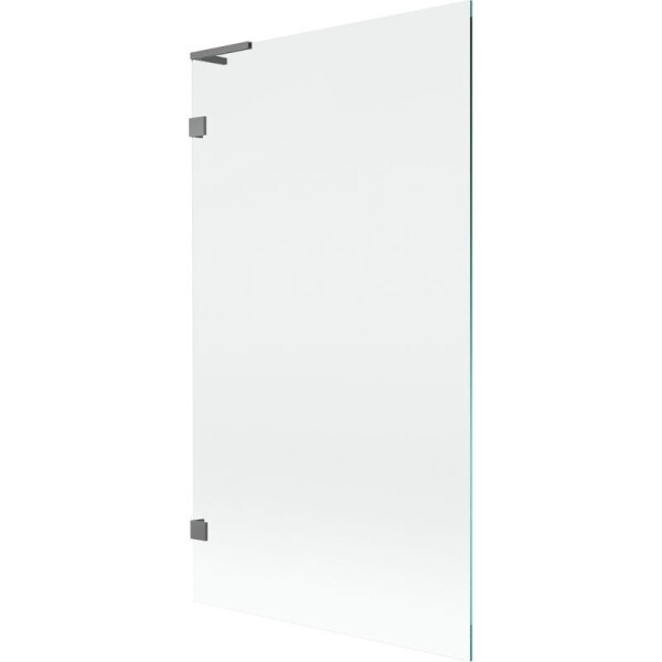 MEXEN/S - Lunar L vaňová zástena FIX 100 x 150, transparent, grafit metal 897L-100-000-95-00