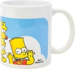 STOR Hrnček keramický 325 ml Simpsonovci - Obláčiky / Keramika / Darčeková krabička (98050)