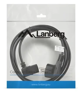 Lanberg CA-C13C-12CC-0018-BK čierna / Napájací kábel / 2 m / IEC C13 / CEE7/7 (CA-C13C-12CC-0018-BK)