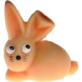 Marcipánová figúrka zajíčik so zlomeným uškom 4x3,5 cm, 14 g - Frischmann vyškov - Frischmann vyškov